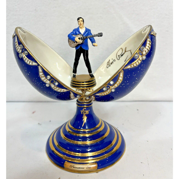 Elvis Presley "Primetime 56" Music Box Faberge Egg Ardleigh Elliott